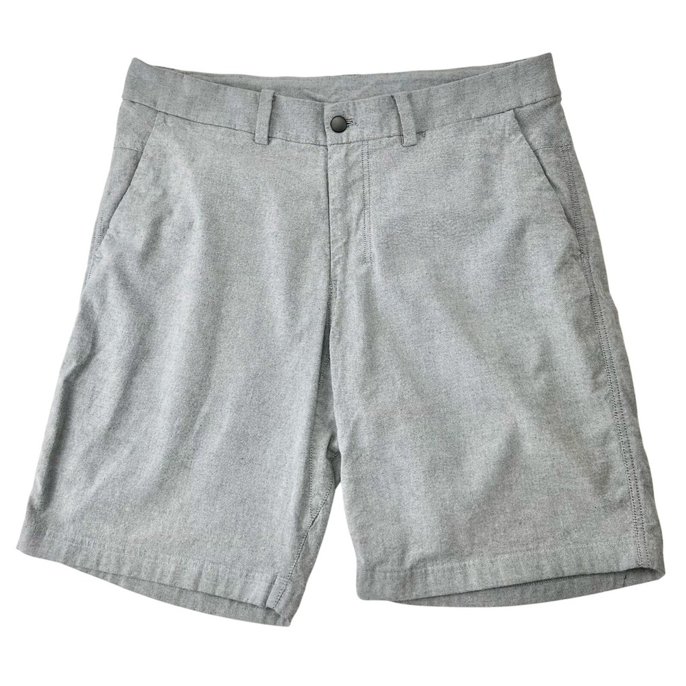 Lululemon Commission 9" Shorts Mens Size 36 Relaxed Fit Athleisure Casual Gray